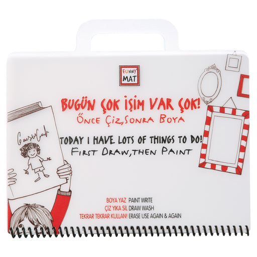 Funny Mat Today I Have Lost Of Things To Do! Washable Colouring Book