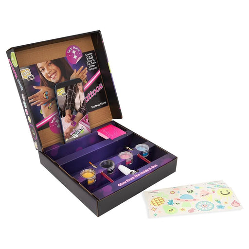 Fab Lab Glow in the Dark Glitter Tattoos Kit