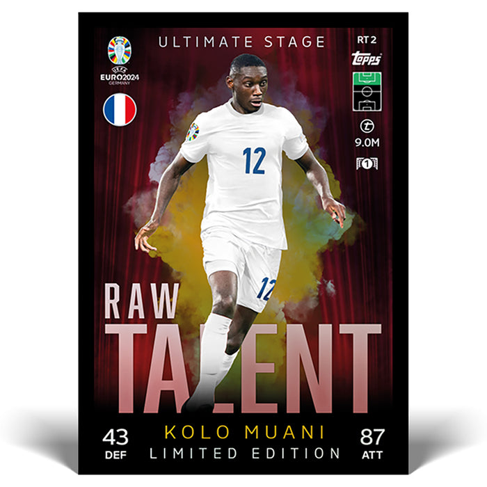 Kolo Muani Raw Talent Match Attax Card