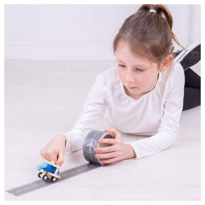 Runway Tape with Wooden Aeroplane