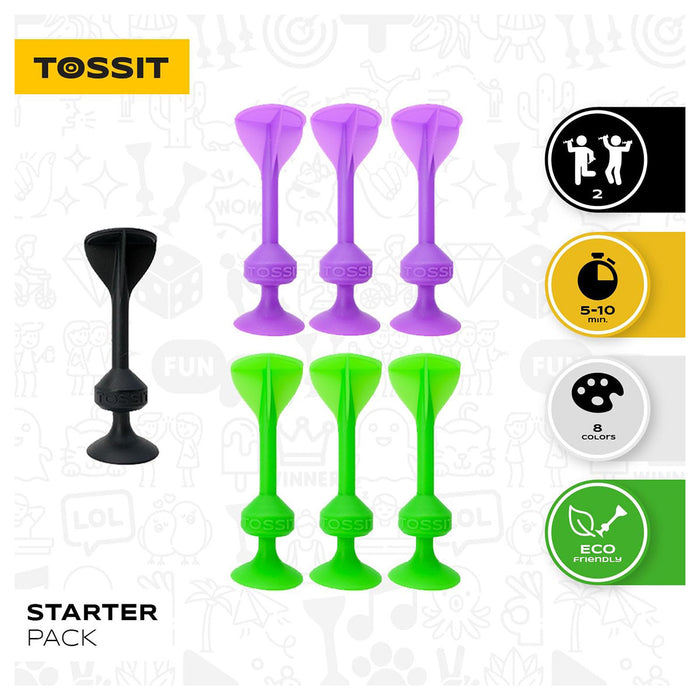TOSSIT Starter Pack Game Purple & Green