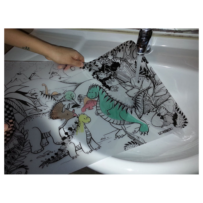 Funny Mat Jurassic Age Colouring Protection Mat