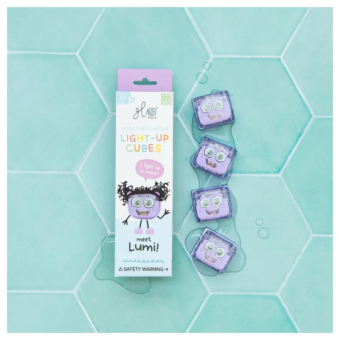 Glo Pals Water-Activated Light-Up Cubes Lumi Edition (4 Pack)