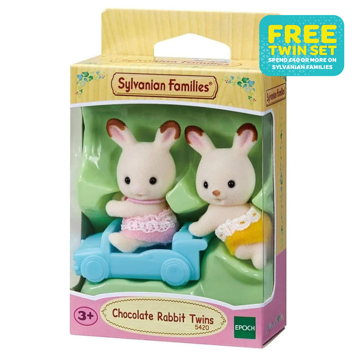 Sylvanian Families Chocolate Rabbit Twins Set