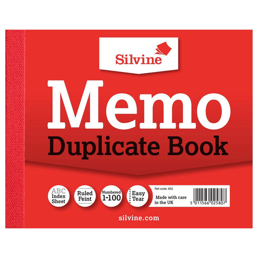 Silvine Memo Duplicate Book