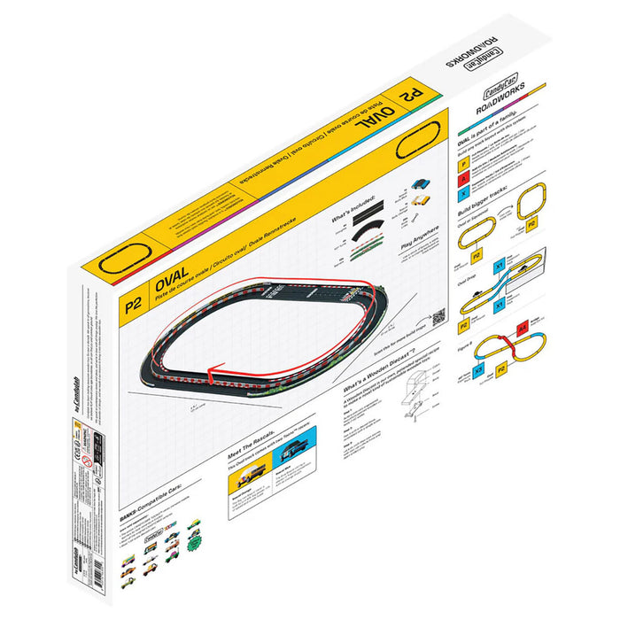 CandyCar Roadworks Oval Speedway Full Playset