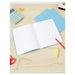 Silvine A4 7mm Squared Exercise Book 80 Pages Blue