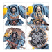 Warhammer 40,000 Space Wolves: Wolf Guard Terminators Miniatures Set