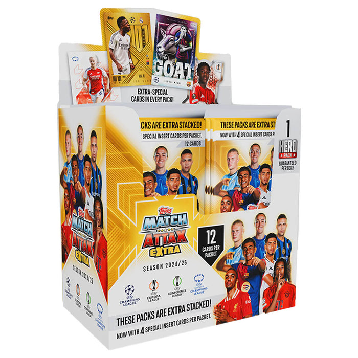 Topps Match Attax Extra EUFA 2025 Trading Cards Booster 24 Pack Box — Booghe