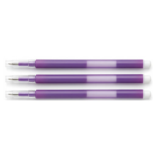 Pilot FriXion Ball & FriXion Clicker Erasable Rollerball M Purple Refills (3 Pack)