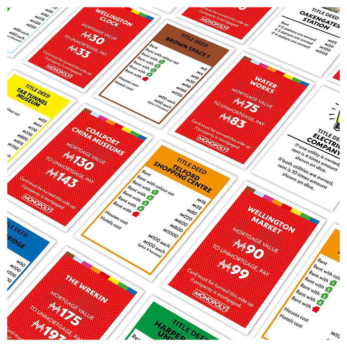 Monopoly Board Game Telford & Wrekin Edition