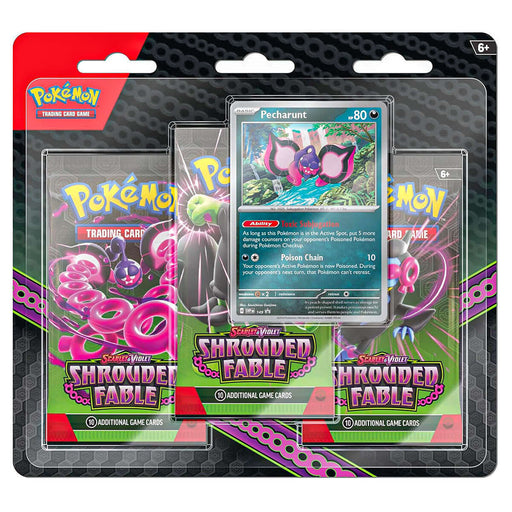 Pokémon TCG: Scarlet & Violet: Shrouded Fable 3-Pack Blister - Pecharunt