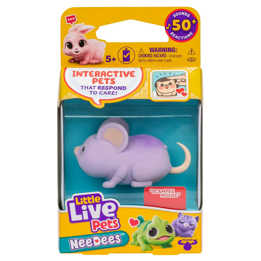 Little Live Pets NeeDees Scampee Mouse Interactive Pet