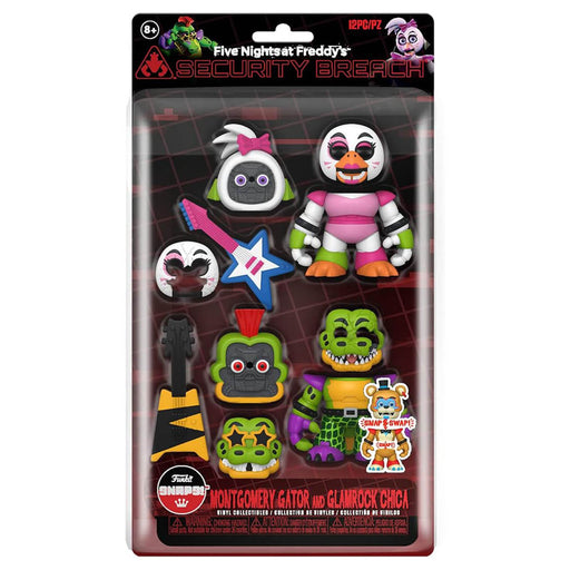 Funko Snaps: Five Nights at Freddy's: Montgomery Gator and Glamrock Chica Figures (2 Pack)