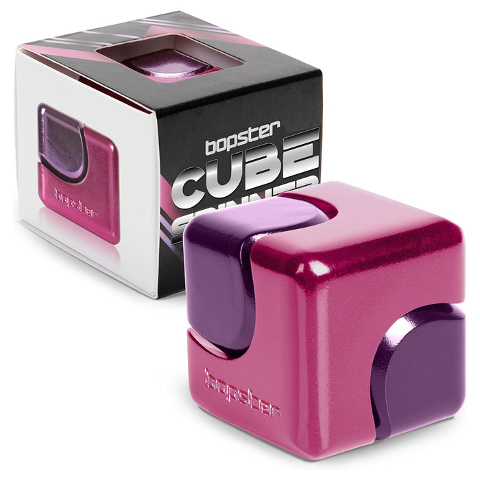Bopster Cube Spinner Pink & Purple Fidget Toy 