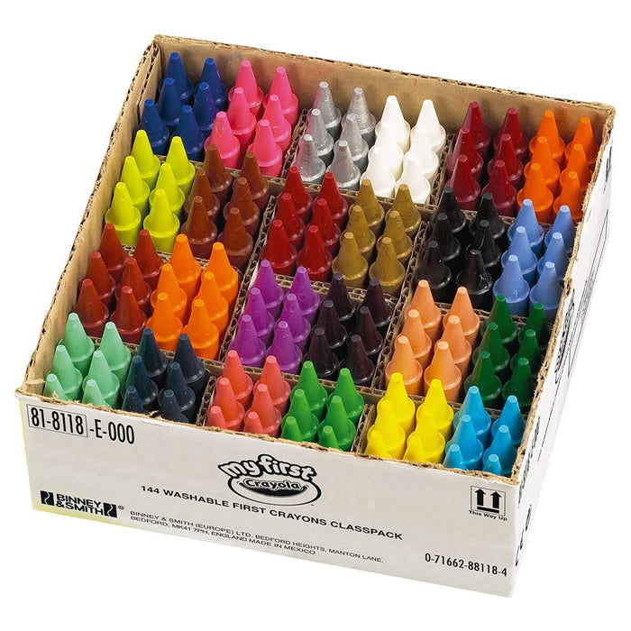 Crayola My First 144 Washable Crayons Classpack