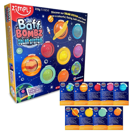 Zimpli Baff Bombz Solar System Sensory Bath Fun