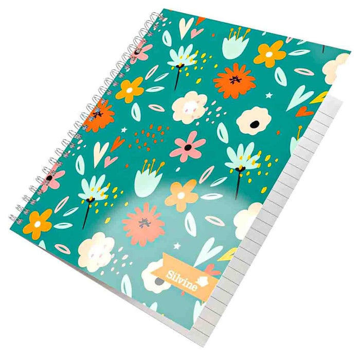 Silvine Marlene West 'Hearts and Flowers' A5 Notebook 160 Pages (styles vary)