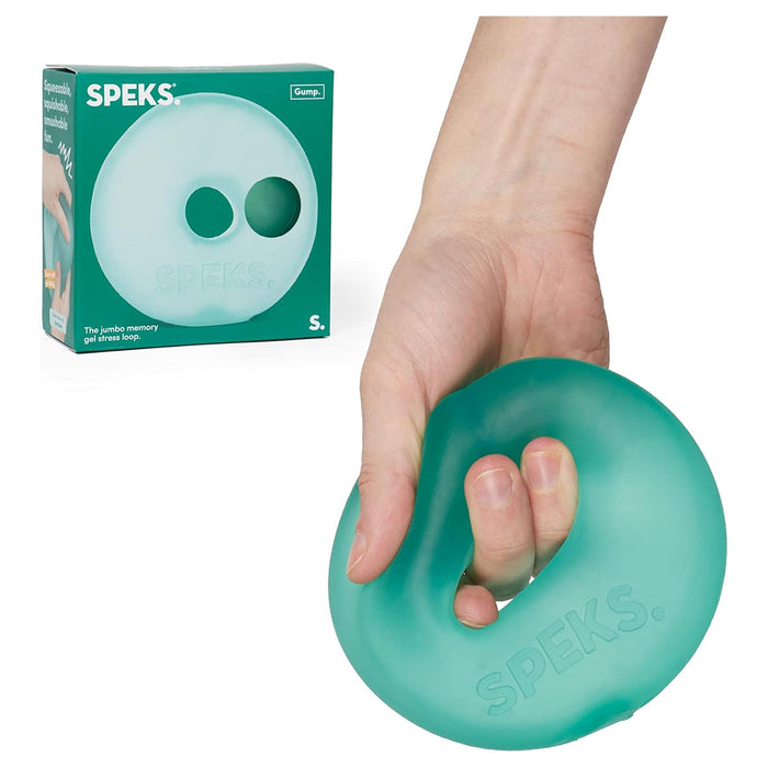 Speks Gump Jumbo Memory Gel Stress Loop Sea Glass