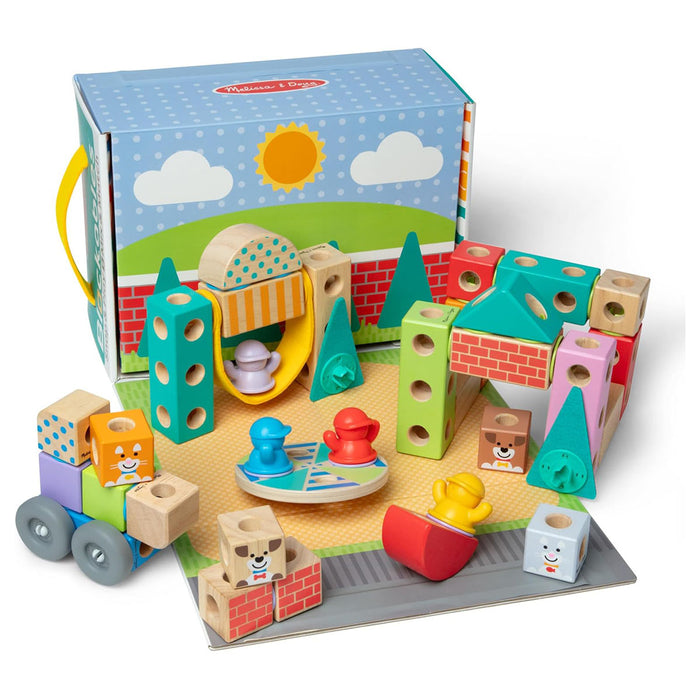 Melissa & Doug Blockables Town Building Set