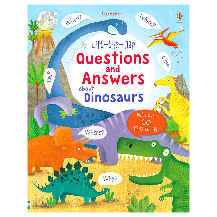 Usborne Questions and Answers about Dinosaurs Lift-the-Flap Book