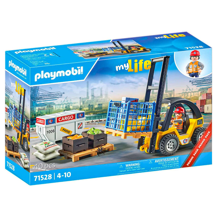 Playmobil My Life: Forklift Truck with Cargo Promo Pack Playset