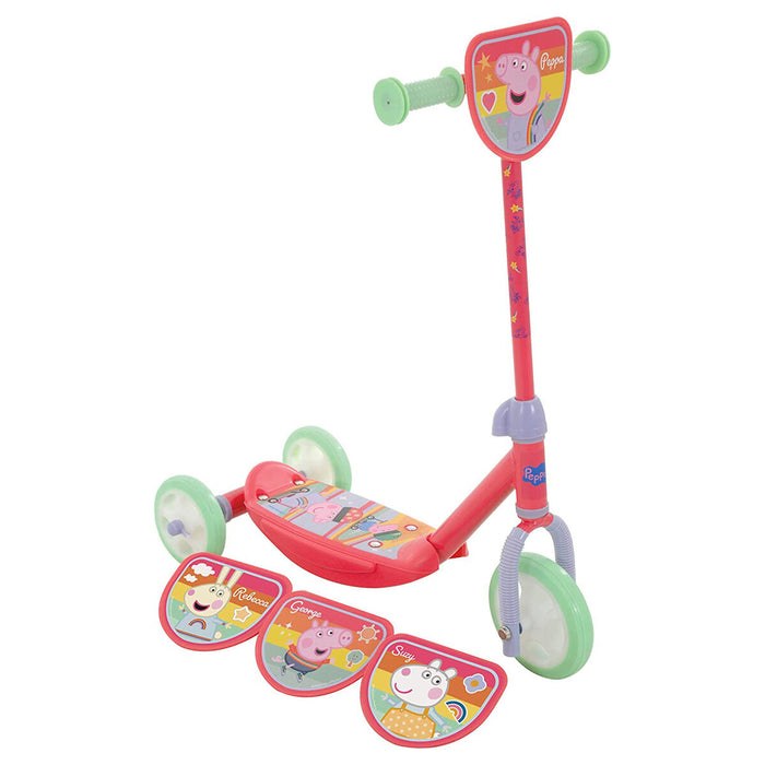 Peppa Pig Switch It Tri-Scooter with 4 Character Plaques