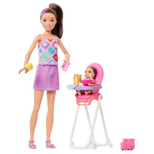 Barbie Family & Friends Skipper Babysitters Inc Doll and Highchair Set