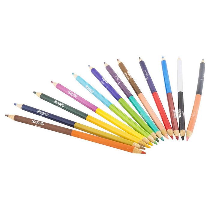 Crayola Dual Sided Coloured Pencils (12 Pack)