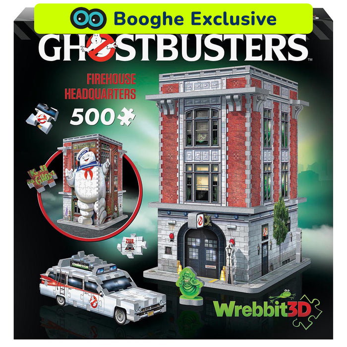 Wrebbit Ghostbusters Firehouse Headquarters 500 Piece 3D Puzzle