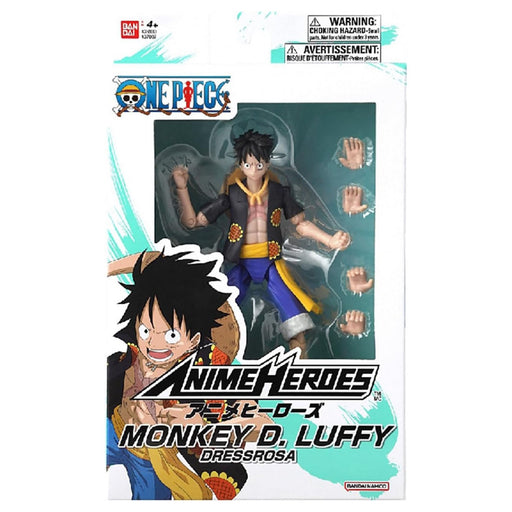 One Piece Anime Heroes: Monkey D. Luffy Dressrosa Figure