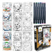 Sycomore Artissimo Manga Workshop Layout & Markers Kawaii Animals Set