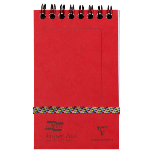 Clairefontaine Europa Minor Pad Feint Ruled 120 Pages Red