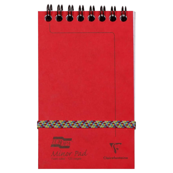 Clairefontaine Europa Minor Pad Feint Ruled 120 Pages Red