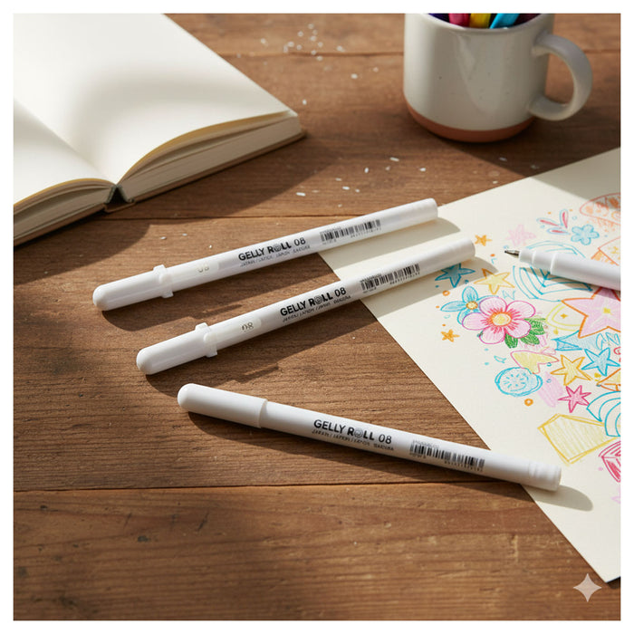 Sakura Gelly Roll set Bright White medium 3 pens