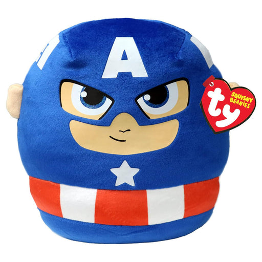 Ty Squishy Beanies Marvel Captain America 10" Plush