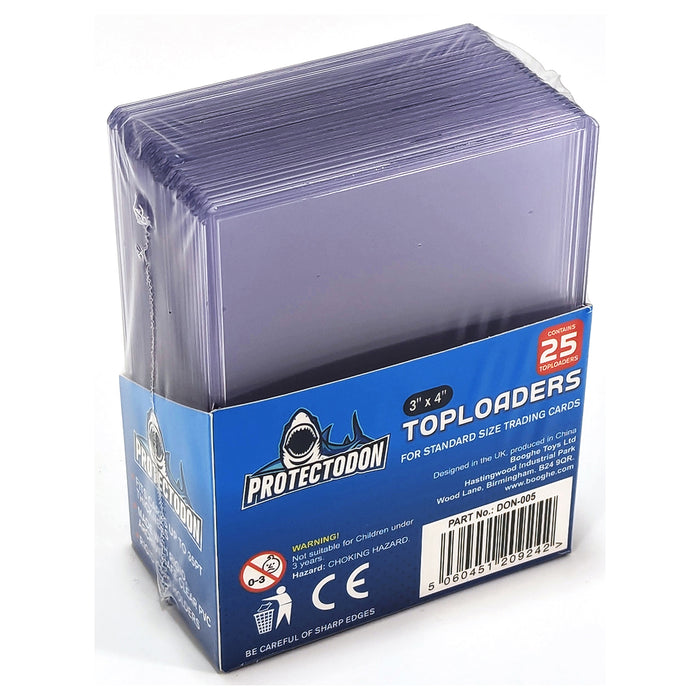 Top Loaders Clear Rigid Card Sleeves 35pt Protectodon (25 Pack)