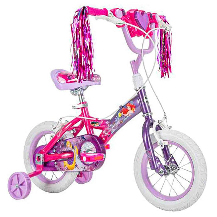 Huffy Disney Princess 12" Quick Connect Bike with Stabilisers Purple