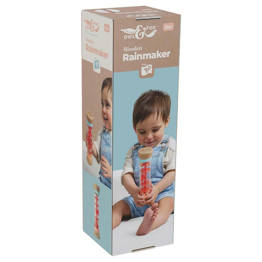 TP Owl & Fox Wooden Rainmaker