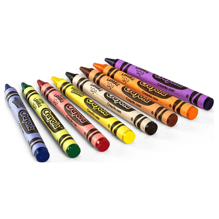 Crayola Ultra-Clean Washable Large Crayons (8 Pack)