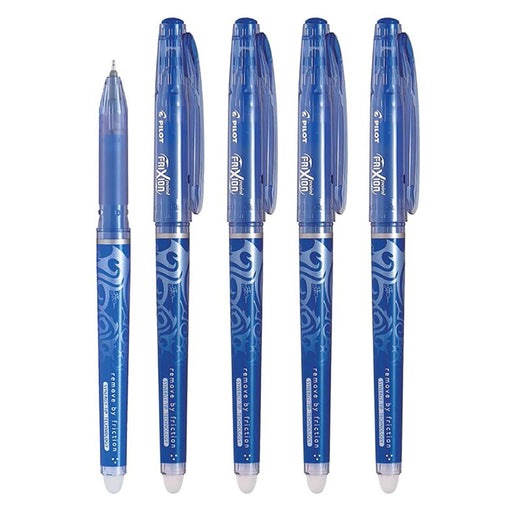 Pilot FriXion Point Erasable and Refillable Blue Pens (5 Pack)