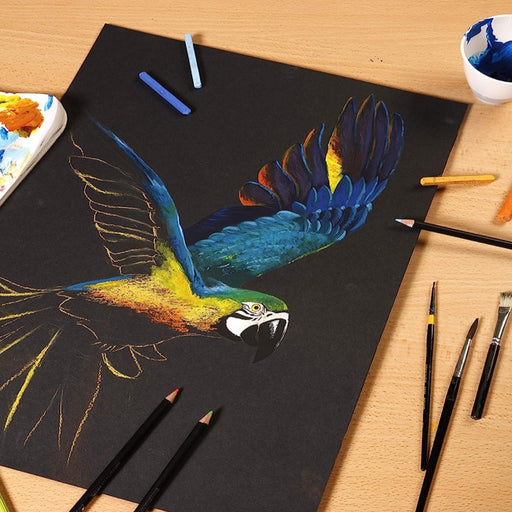 Clairefontaine Paint'ON Multi-Technique Noir Paper A4 Pad 20 Sheets