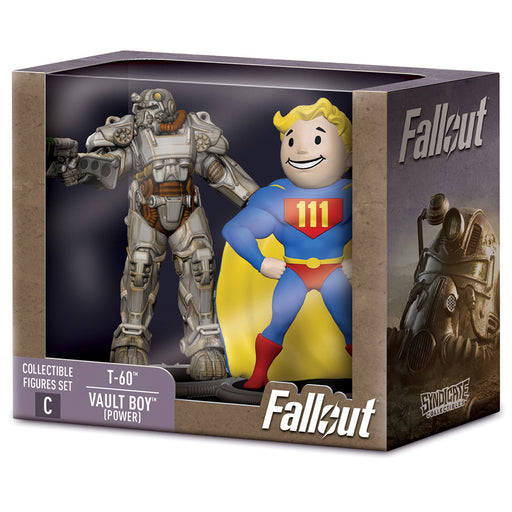 Fallout T-60 & Vault Boy (Power) Figures (2 Pack)