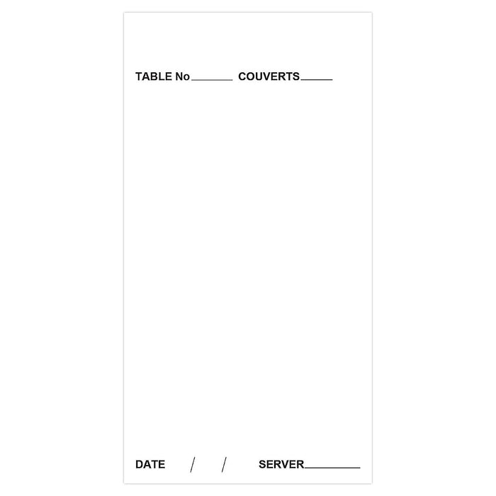 Silvine Carbonless Restaurant Duplicate Pad