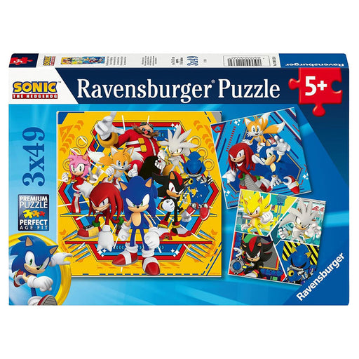 Ravensburger Sonic the Hedgehog 3x 49 Piece Jigsaw Puzzles
