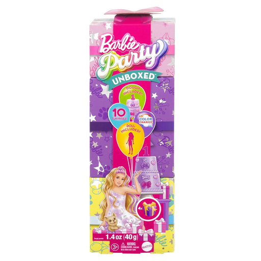Barbie Party Unboxed Pet Birthday Series Blonde Doll 