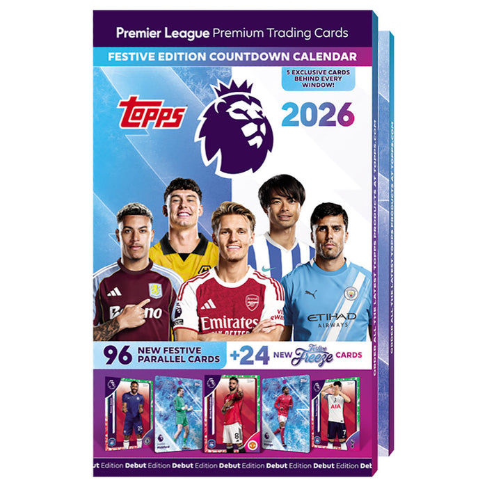 Topps Premier League 2025/26 Festive Countdown Calendar — Booghe Topps Premier League 2025/26 Festive Countdown Calendar — Booghe