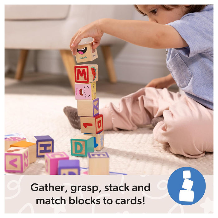  Melissa & Doug Ms. Rachel Wooden Learning Blocks