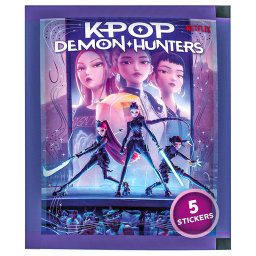 K-POP Demon Hunters Official Stickers Album and 2 Packs