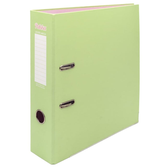Pukka Pastel Green Lever Arch File
